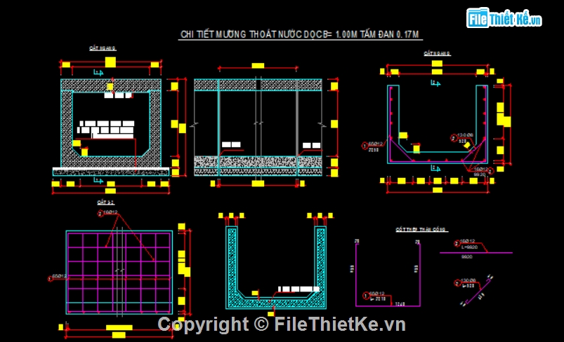 mương bê tông,mương thoát nước,thiết kế kênh mương,file thiết kế,mương thủy lợi,kênh mương
